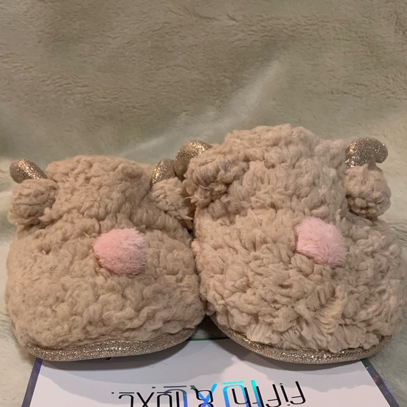 New Fifth &Luxe memory foam fuzzy reindeer slippers XL 10-11 - Picture 4 of 6